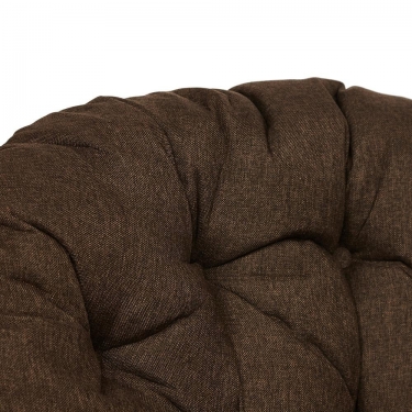 Кресло-качалка Tetchair PAPASAN/ПАПАСАН w 23/01 B /с подушкой/ 115х78х104 см, Cognac коньяк, ткань Коричневый, 3М7-147