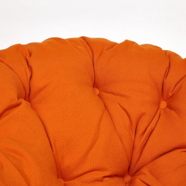 Кресло-качалка Tetchair PAPASAN/ПАПАСАН w 23/01 B /с подушкой/ 115х78х104 см, Cognac коньяк, ткань Оранжевый, С 23