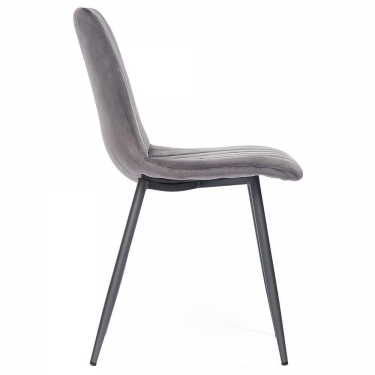 Стул Tetchair DUBLIN mod. 7066 / 1 шт. в упаковке металл,ткань, 45 х 56 х 88 х 51 см, серый вельвет/антрацит, G062-40