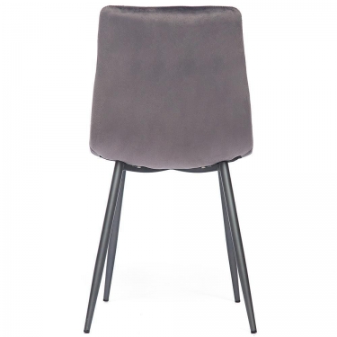 Стул Tetchair DUBLIN mod. 7066 / 1 шт. в упаковке металл,ткань, 45 х 56 х 88 х 51 см, серый вельвет/антрацит, G062-40