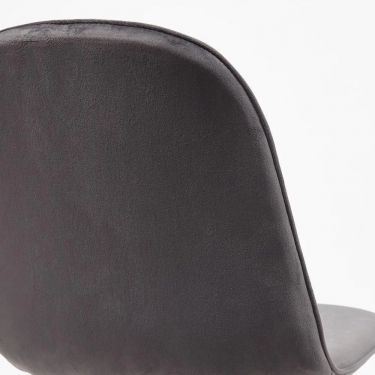 Стул Tetchair STORM mod. 807 / 1 шт. в упаковке металл/вельвет, 46 х 53 х 87 х 49 см, серый/антрацит, G062-40