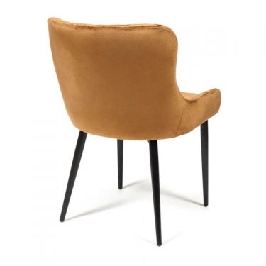Стул Tetchair ELI mod. 8202 / 1 шт. в упаковке металл/ткань, 53x61,5x83 см, коричневый G-062-61/черный
