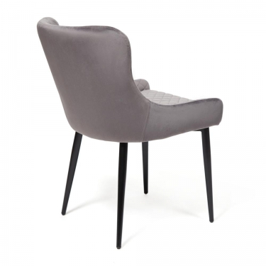 Стул Tetchair ELI mod. 8202 / 1 шт. в упаковке металл/ткань, 53x61,5x83 см, серый G-062-40/черный
