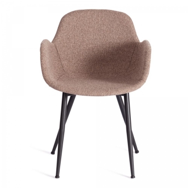 Стул Tetchair VALENTINO mod. PC45-2 / 1 шт. в упаковке металл/экокожа/ткань, 55 х 58 х 81 см, Brown коричневый/чёрный