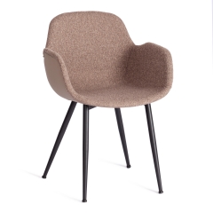 Стул Tetchair VALENTINO mod. PC45-2 / 1 шт. в упаковке металл/экокожа/ткань, 55 х 58 х 81 см, Brown коричневый/чёрный