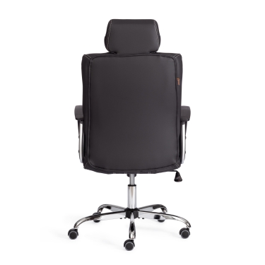Кресло Tetchair OXFORD хром кож/зам, черный, 36-6