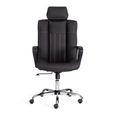 Кресло Tetchair OXFORD хром кож/зам, черный, 36-6