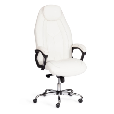 Кресло Tetchair BOSS Lux кож/зам, белый, 36-01