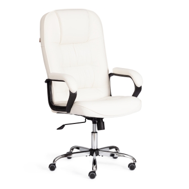Кресло Tetchair СН9944 22 хром кож/зам, белый, 36-01