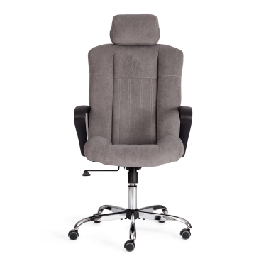 Кресло Tetchair OXFORD хром флок , серый, 29