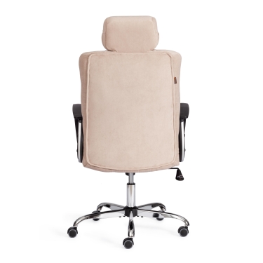Кресло Tetchair OXFORD хром флок , бежевый, 7