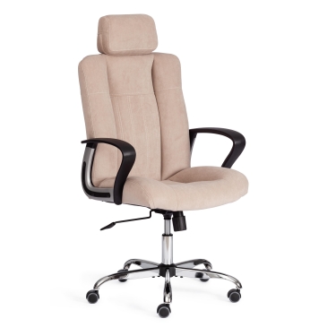 Кресло Tetchair OXFORD хром флок , бежевый, 7