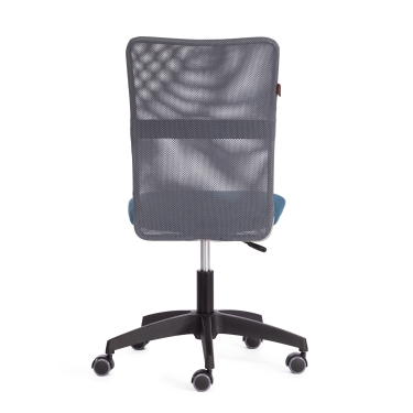 Кресло Tetchair START флок/ткань, синий/серый, 32/W-12