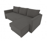 Диван угловой с подлокотниками Berhouse Мадрид Berhouse Цвет фасада Серый Велюто 12 Тип Левый/правый Материал фасада Металл/Велюр