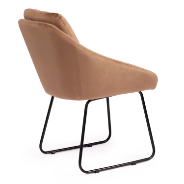 Кресло Tetchair STAR mod. CY-1919 / 1 шт. в упаковке вельвет/металл, 68 х 60 х 88 см , коричневый HLR11/черный