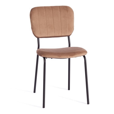 Стул Tetchair CAROL mod. UC06 / 1 шт. в упаковке металл, вельвет, 45 х 56 х 82 см, Brown коричневый HLR11 / черный