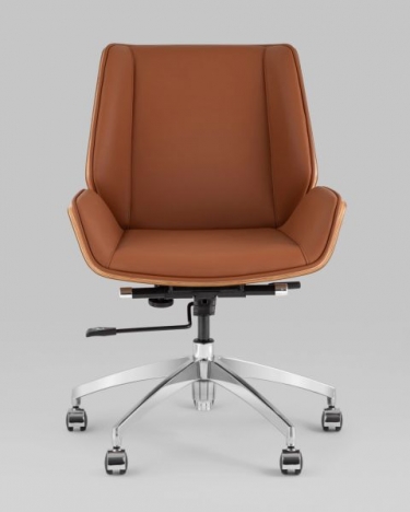 Кресло офисное Stool Group TopChairs Crown SN экокожа коричневый