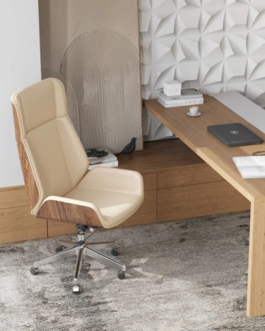 Кресло руководителя Stool Group TopChairs Crown SN бежевый