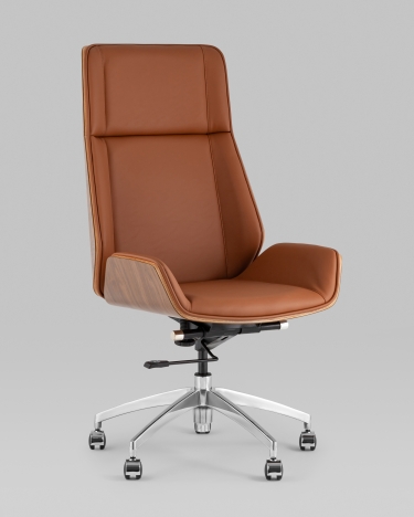 Кресло руководителя Stool Group TopChairs Crown SN коричневый