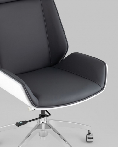 Кресло руководителя Stool Group TopChairs Crown SN серо-голубой