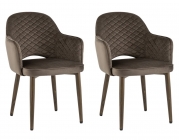Стул Stool Group Венера диамант велюр коричневый 2 шт