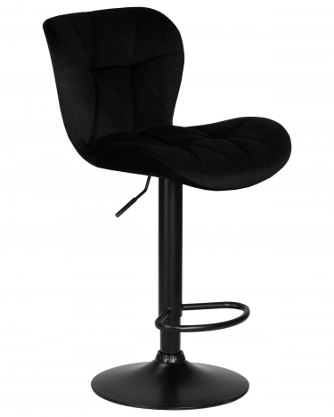 Стул барный DOBRIN DOBRIN BARNY BLACK черный велюр MJ9-101