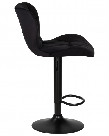 Стул барный DOBRIN DOBRIN BARNY BLACK черный велюр MJ9-101