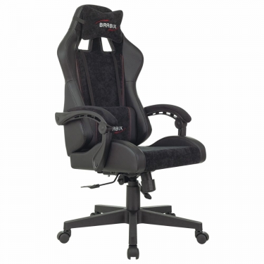 Кресло компьютерное BRABIX BRABIX Striker GM-121 экокожа/велюр Черное