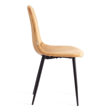 Стул Tetchair BREEZE mod. JSC-58 Велюр/металл , 44 х 53 х 86 см, brown коричневый HLR12 / черный