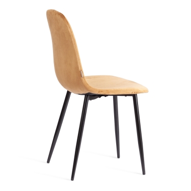 Стул Tetchair BREEZE mod. JSC-58 Велюр/металл , 44 х 53 х 86 см, brown коричневый HLR12 / черный