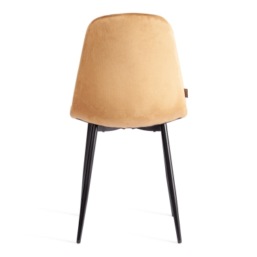 Стул Tetchair BREEZE mod. JSC-58 Велюр/металл , 44 х 53 х 86 см, brown коричневый HLR12 / черный