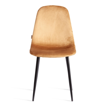 Стул Tetchair BREEZE mod. JSC-58 Велюр/металл , 44 х 53 х 86 см, brown коричневый HLR12 / черный