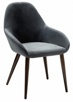 Стул R-home Kent Diag grey/т.орех