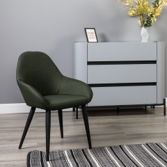 Стул R-home Kent темно-зеленый/черный