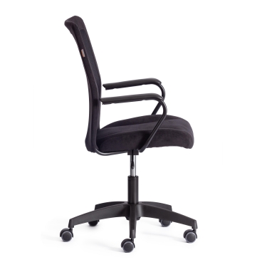 Кресло Tetchair STAFF флок/ткань, черный, 35/W-11