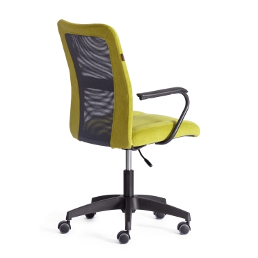 Кресло Tetchair STAFF флок/ткань, олива/серый, 23/W-12