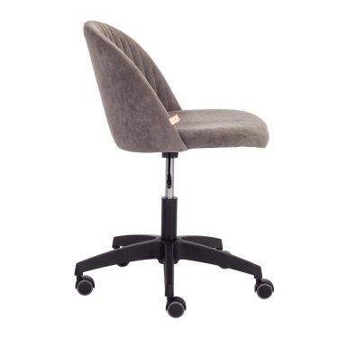 Кресло Tetchair MELODY PLT флок , серый, 29