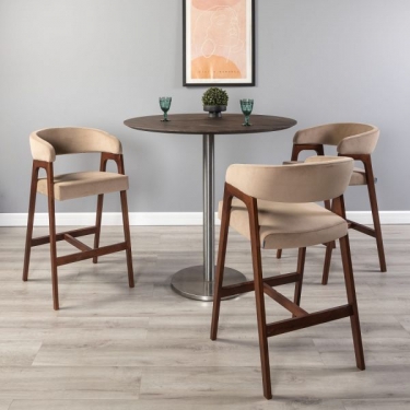 Кресло барное R-home Baxter Б Beige/натур