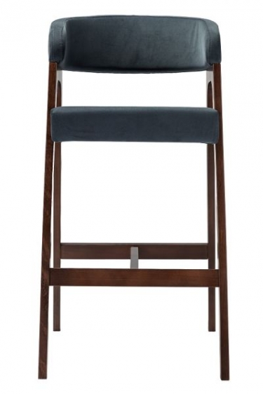 Кресло барное R-home Baxter Б Grey/Темный орех