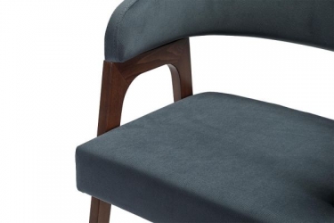 Кресло барное R-home Baxter Б Grey/Темный орех