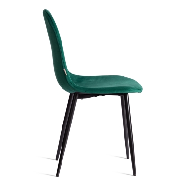 Стул Tetchair BREEZE mod. JSC-58 Велюр/металл , 44 х 53 х 86 см, Green зеленый HLR56 / черный