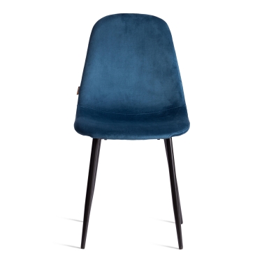 Стул Tetchair BREEZE mod. JSC-58 Велюр/металл , 44 х 53 х 86 см, Blue синий HLR63 / черный