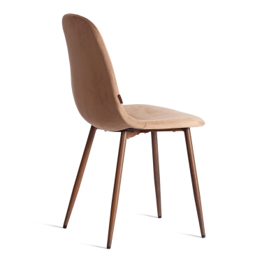 Стул Tetchair BREEZE mod. JSC-58 Велюр/металл , 44 х 53 х 86 см, Dark brown темно-коричневый HLR11/ орех