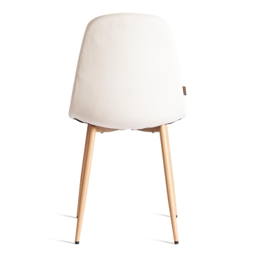 Стул Tetchair BREEZE mod. JSC-58 Велюр/металл , 44 х 53 х 86 см, Light beige светло-бежевый HLR1 / натуральный