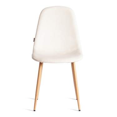 Стул Tetchair BREEZE mod. JSC-58 Велюр/металл , 44 х 53 х 86 см, Light beige светло-бежевый HLR1 / натуральный