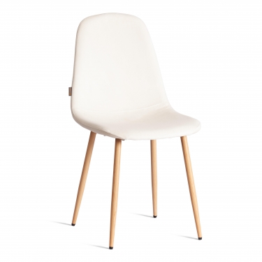 Стул Tetchair BREEZE mod. JSC-58 Велюр/металл , 44 х 53 х 86 см, Light beige светло-бежевый HLR1 / натуральный