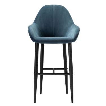 Стул R-home Kent бар Diag blue/черный