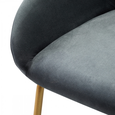 Стул R-home Kent бар Diag grey/Линк золото