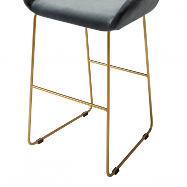 Стул R-home Kent бар Diag grey/Линк золото