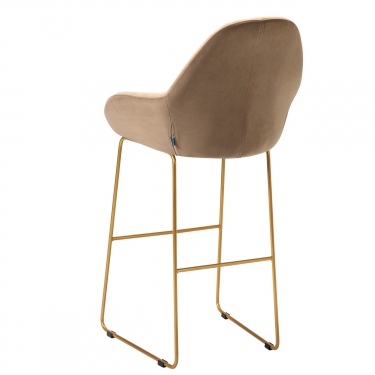 Стул R-home Kent бар Diag beige/Линк золото